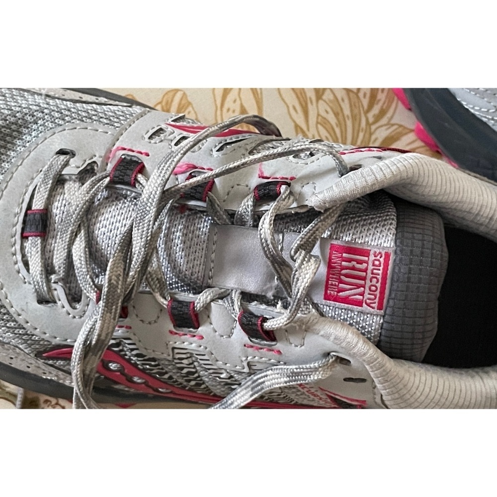 Saucony Excursion TR13 Trail Running Shoes Sneakers Grey Pink Size 8.5 - Picture 8 of 15